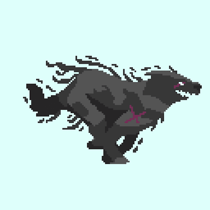 do a character pixel art