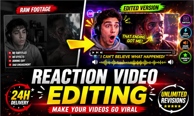 edit your reaction videos go viral