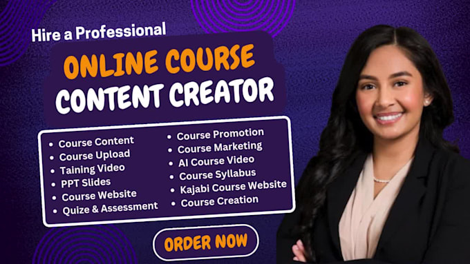 do online course content creation, elearning video course, moodle lms website