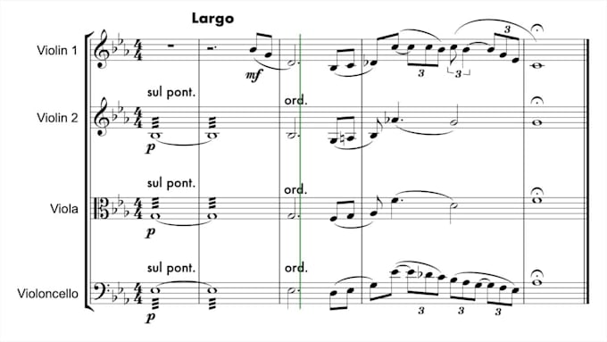 arrange your song for string quartet