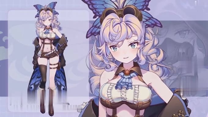 draw custom vtuber model pixel live2d vtuber model  rigging for live2d streaming