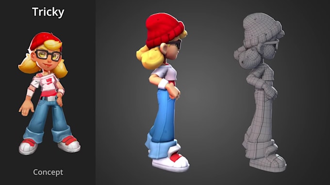 do 3d character modeling 3d character design stylized 3d character 3d game model