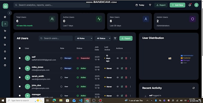 django rest API and react frontend web app