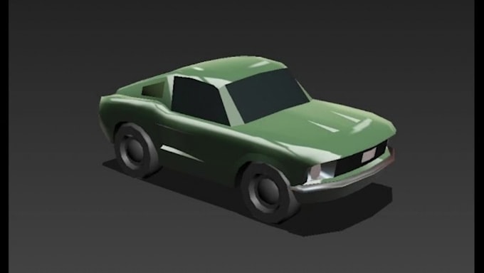 create low poly 3d car models for games and animation