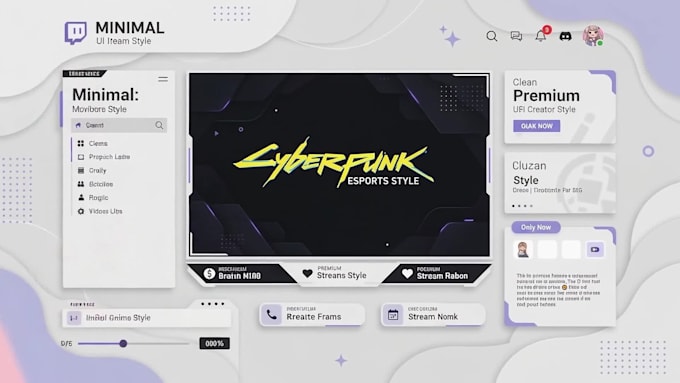 design custom twitch stream widgets and overlays
