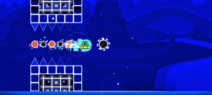 make a fun and easy geometry dash layout