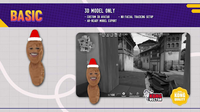 create ar vtuber with face tracking, 3d character filter for streamfog streaming