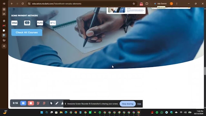 design school website, lms website, educational website, elearning website