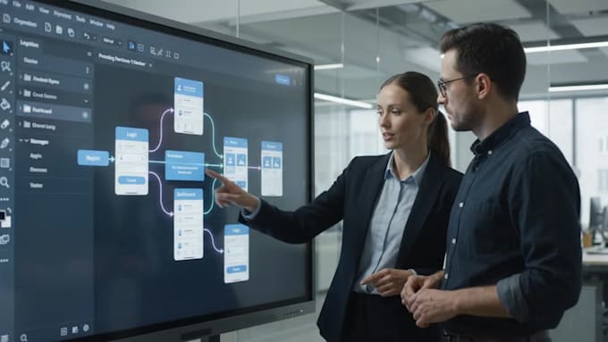 consultation mobile app design app wireframe planning application ux ui design