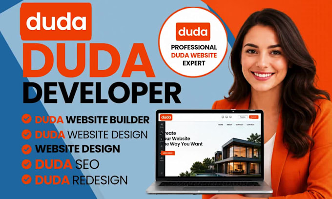 design and develop website using duda website builder