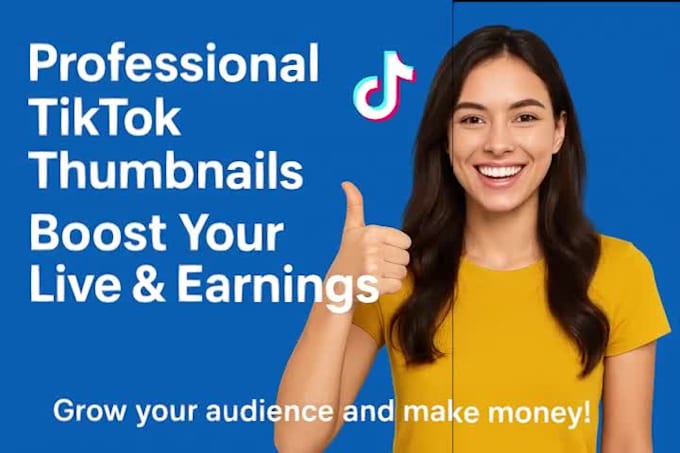 design an eye catching tiktok thumbnail