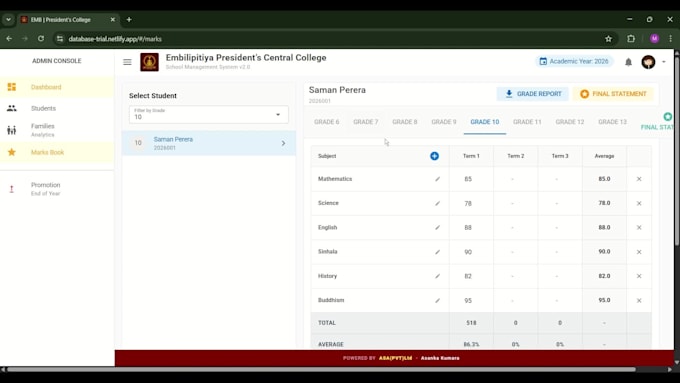 a premium school management system with quasar and vue 3