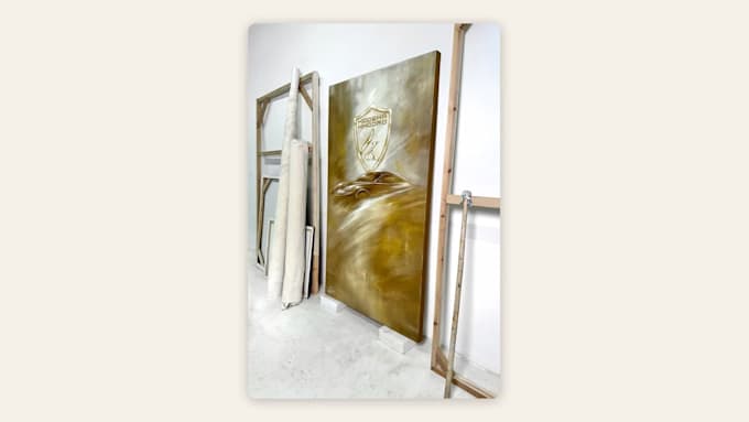 paint custom wall art on canvas for your home or office