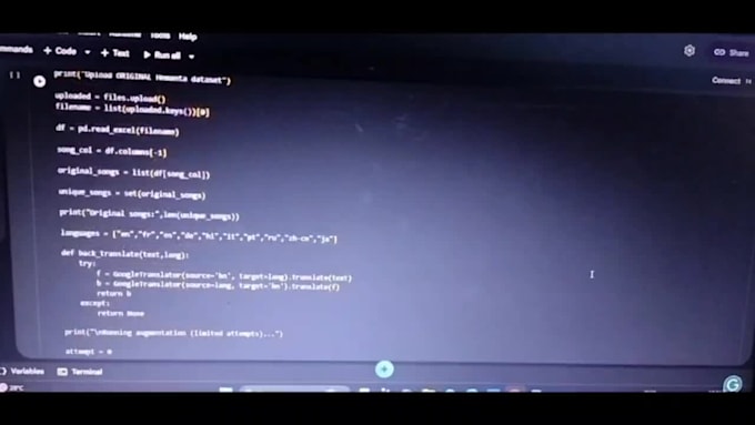 provide ai ml  dl services with my expertise