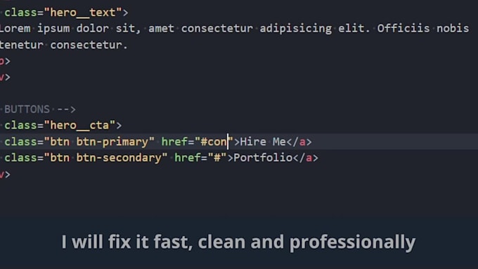 fix your website issues fast, HTML, CSS, js