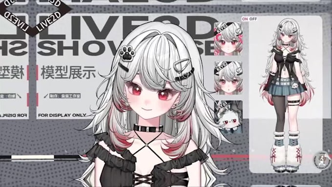 design and rig live2d vtuber model vtuber avatar anime