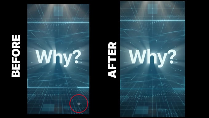 remove google gemini logo from your video