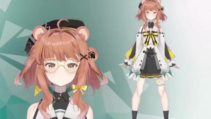 design live 2d vtuber model and rig in high quality