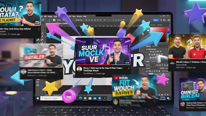 design eyecatching viral youtube thumbnails for high CTR