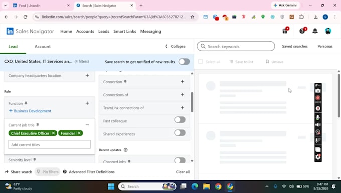 create targeted b2b and linkedin prospect list by research