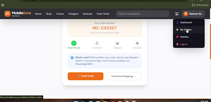 develop responsive react ecommerce store with modern UI