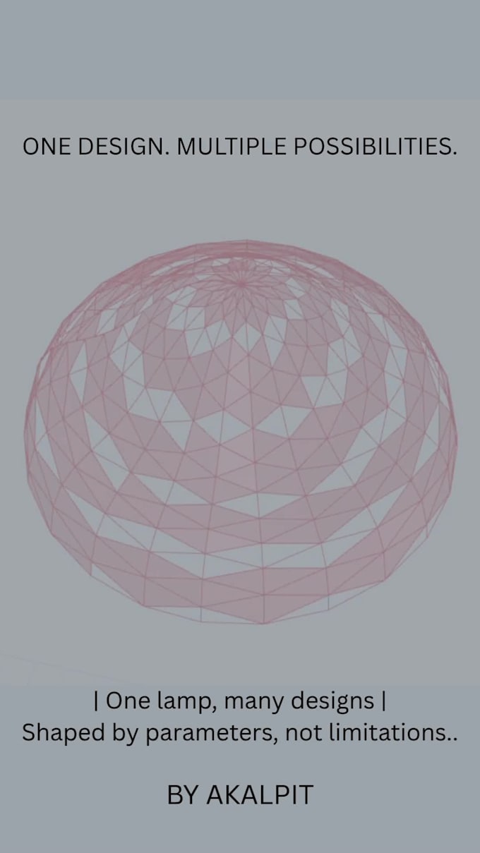 create 3d printable designs for lamps, home products