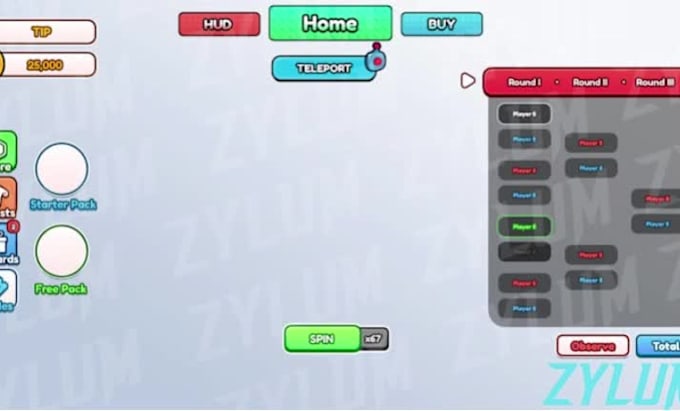 create professional roblox UI, gui for you