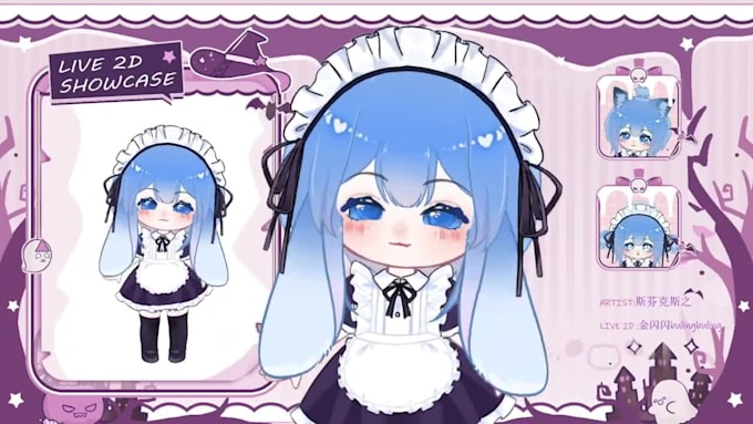 design rigging custom live2d cubism vtuber model vtuber character design avatar