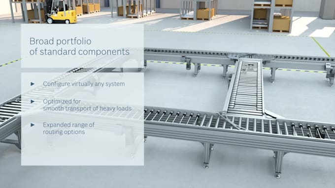 create 3d industrial animation 3d packaging machine and conveyor explainer video