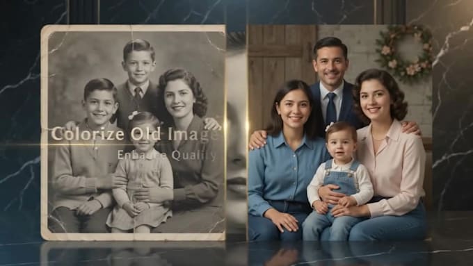 old photo restoration and editing