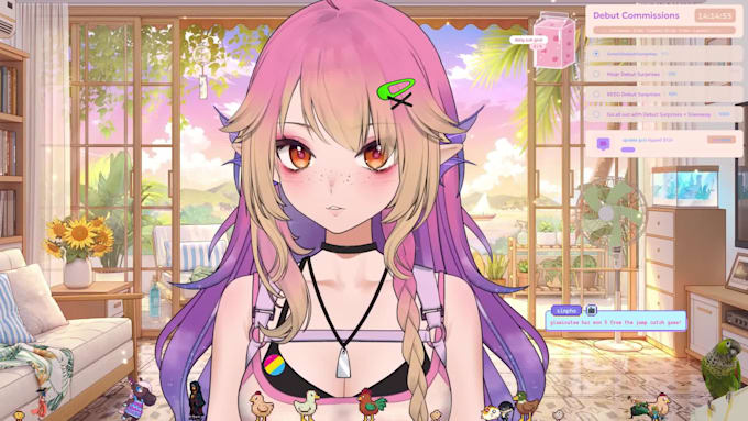 do 2d 3d vtuber model, live2d, vseeface, vroid, furry, vrchat avatar and rigging