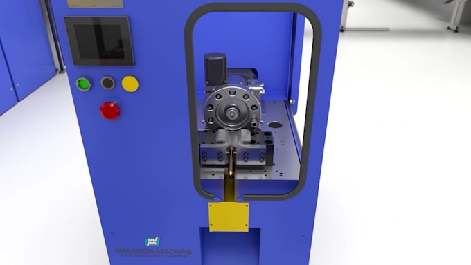 create 3d industrial animation manufacturing process robotics factory automation