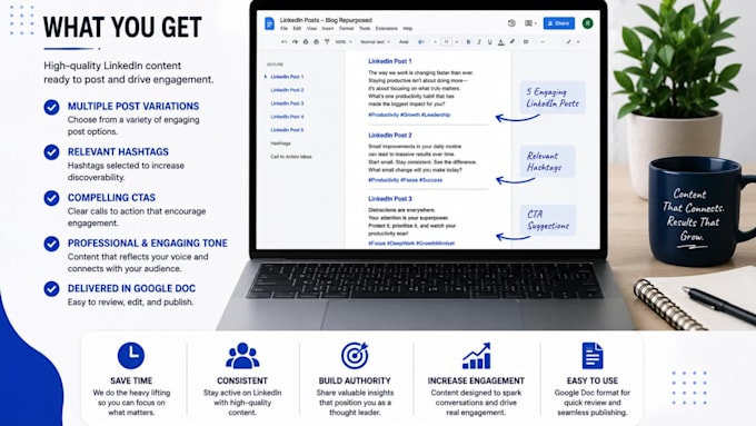 turn your blog into engaging linkedin posts