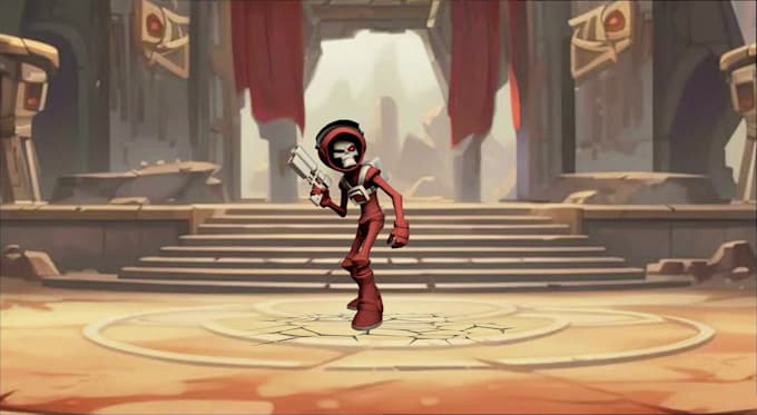 create 2d character animation in spine pro for games