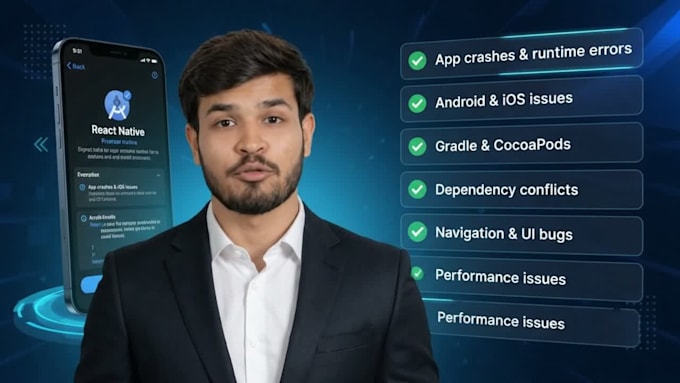 fix bugs and issues in your react native app