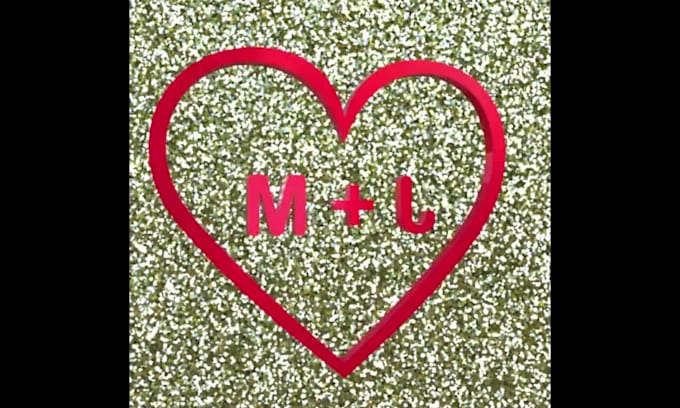 create a romantic customized gif with your initials in a spinning heart