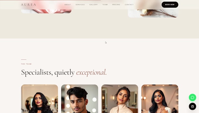 build a high converting website for salons