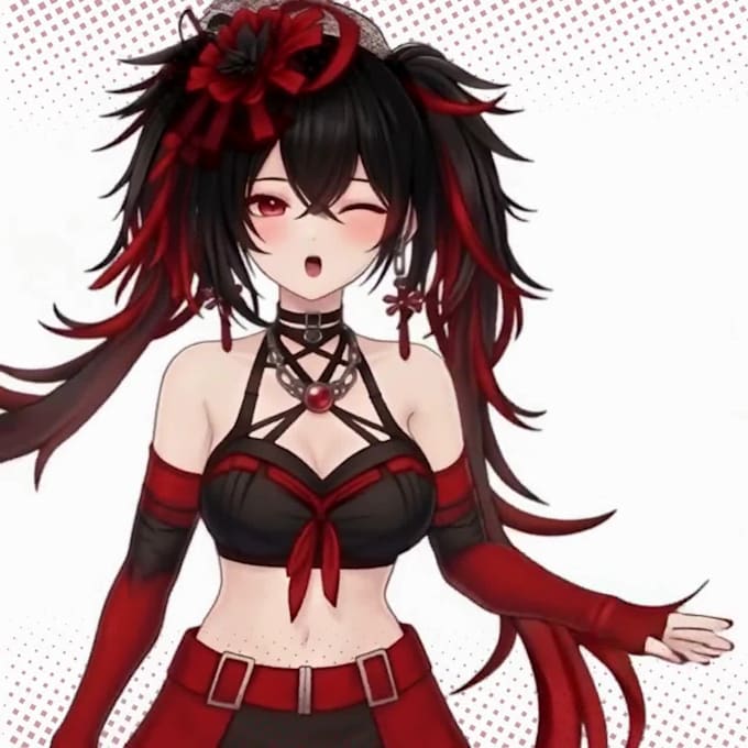 make a custom anime humanoid for vtubing and vrm