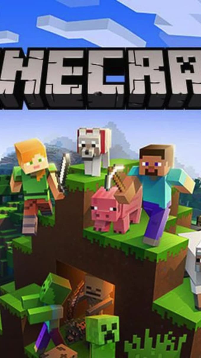 create a custom minecraft gaming logo for youtube and twitch