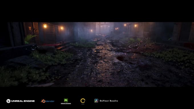 create game ready modular assets and buildings for unreal or unity