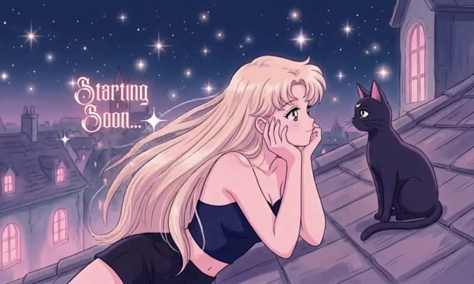 create custom authentic lofi girl animation  cozy loop anime study chill music