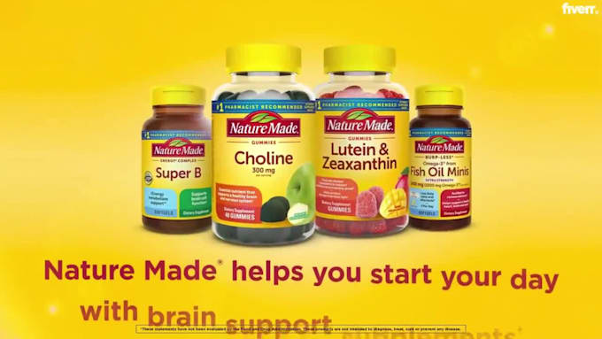 create 3d supplement animation 3d rendering amazon product video bottle design