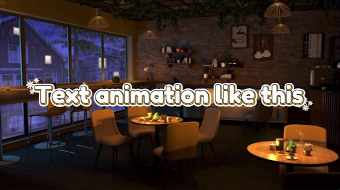 make aesthetic text animation videos