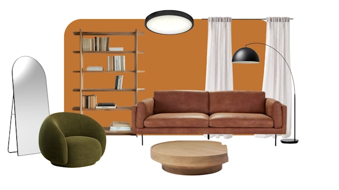 create a clear and professional architectural mood board