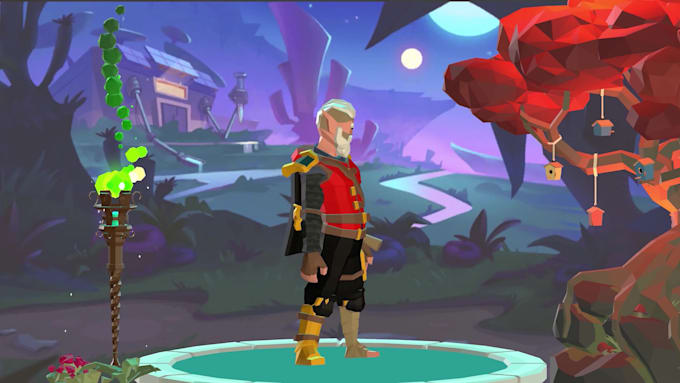 create stylized low poly 3d game assets