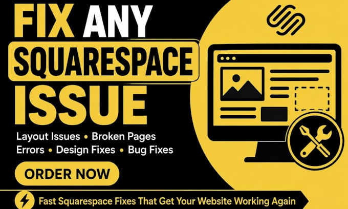 fix squarespace website bugs, layout issues, edit your squarespace website fast