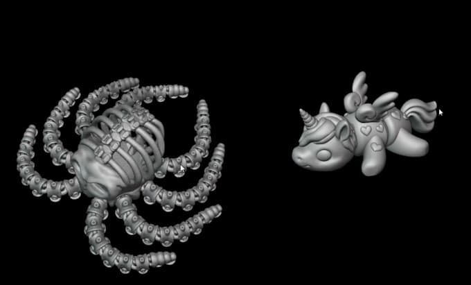 make articulated cut and key 3d models ready for 3d printing