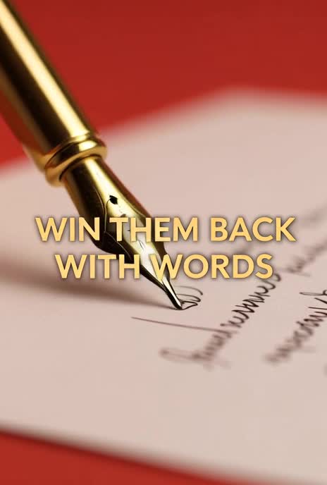 write a heartfelt apology or love letter in 24 hours