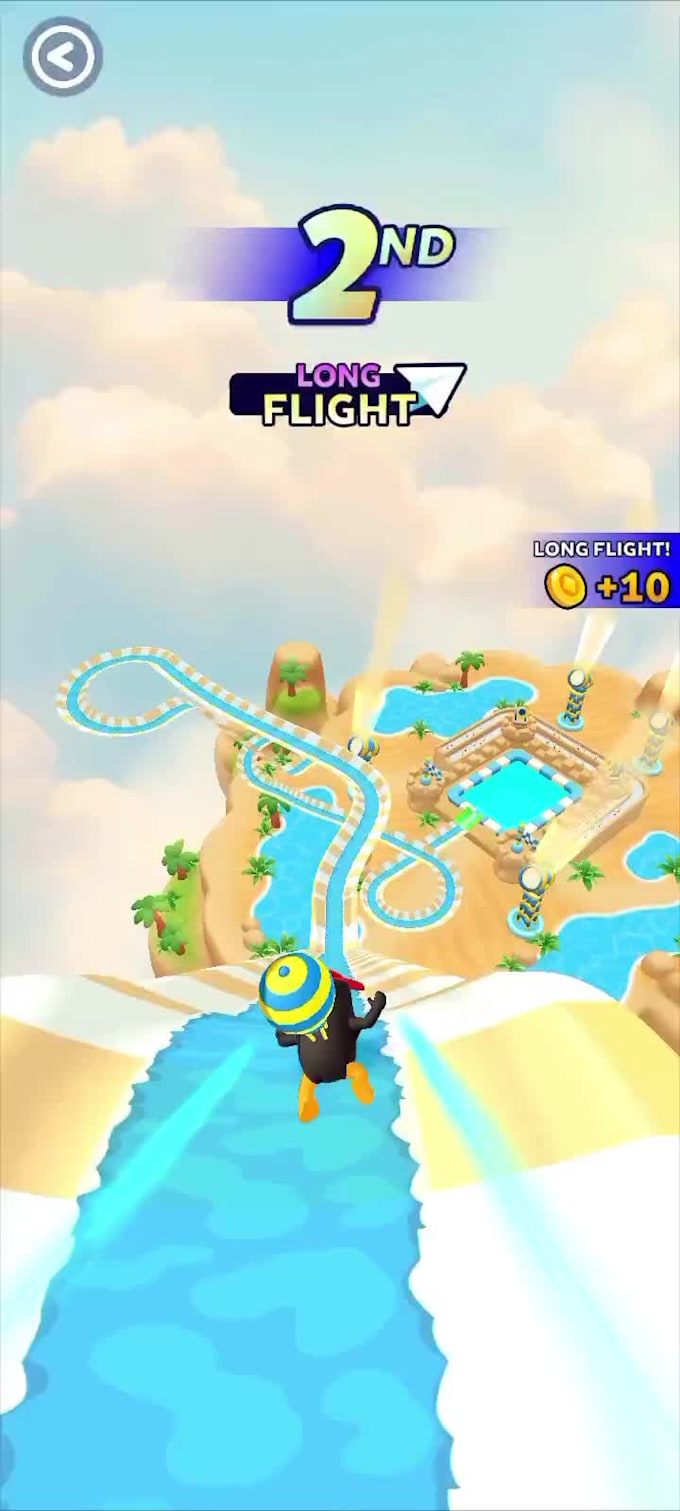 create hyper casual water slide and racing games