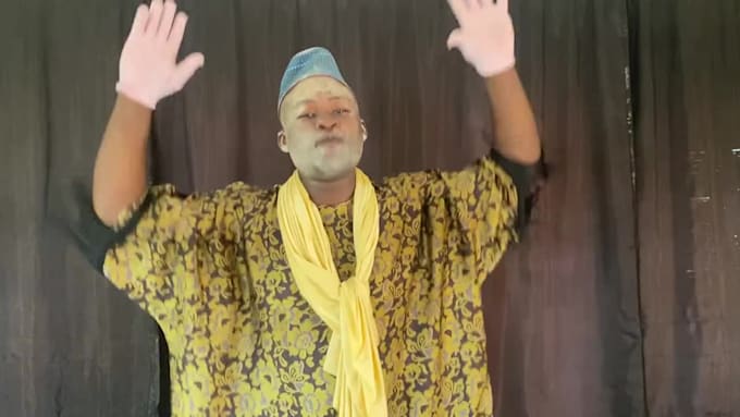 do funny african spokes person video